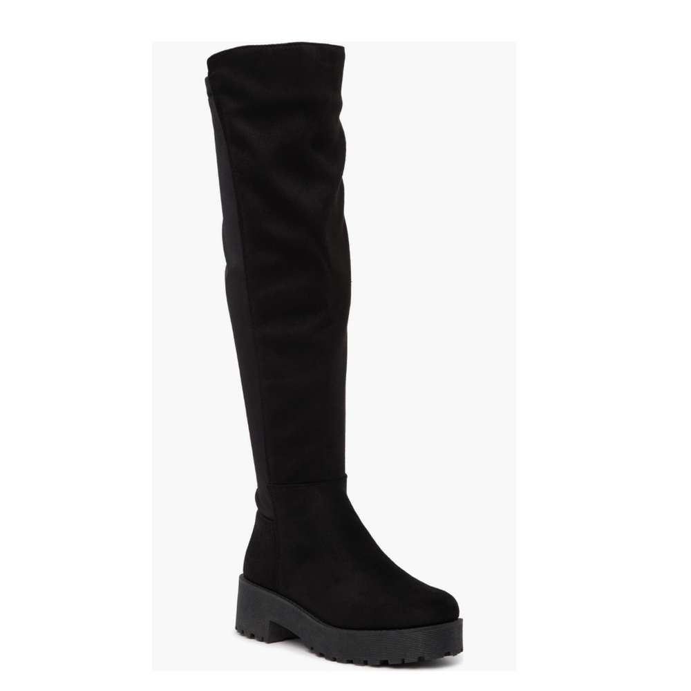 Dirty Laundry Manhattan Lug Sole Over the Knee Boot In Black Women’s Size 8.5